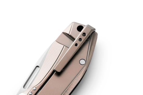 Нож Lion Steel NANO L/NA01BR, сталь клинка CPM-Magnacut, рукоять титан