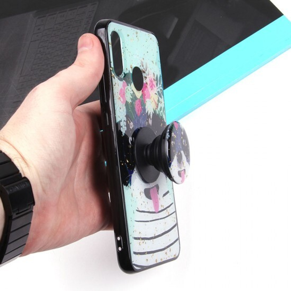 Чехол ТПУ с попсокетом для Huawei Nova 3, 010895