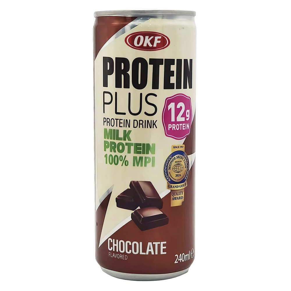Напиток б/а "OKF Protein Plus Chocolate flavored" 240мл (24)