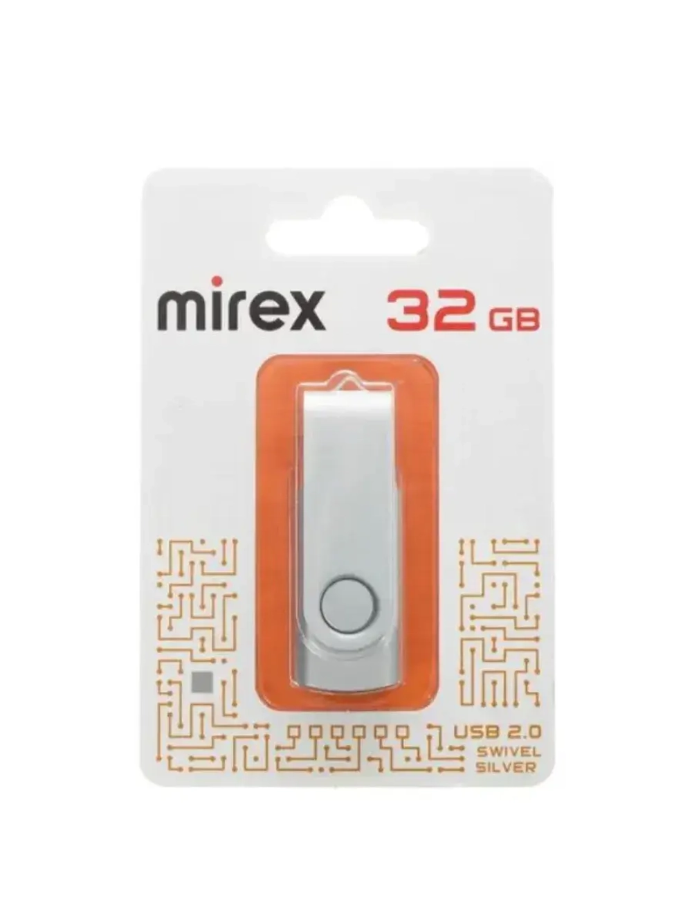 Память USB Flash 32 ГБ SWIVEL 13600-FMUSIS32 SILVER