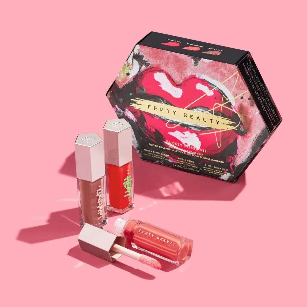 Fenty Beauty by Rihanna  Glossy Posse VII Full-Size Gloss Bomb Trio