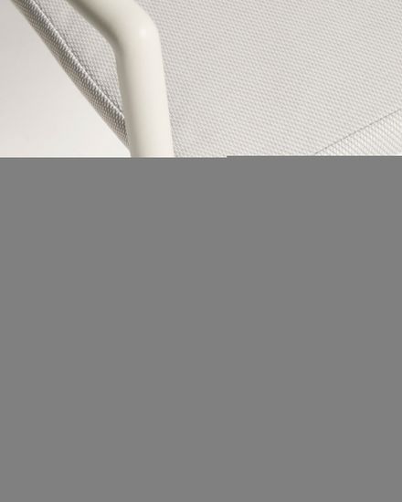 Уличный стул Argasi из алюминия цвета экрю и веревки