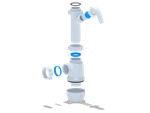 Сифон Ани Грот 1 1/2"40 с отв.стир.маш б/в [А1020]