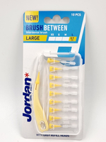 Межзубные ершики Jordan Clinic Brush Between 0,7 мм размер L (Желтая), 10 шт (Из Финляндии)