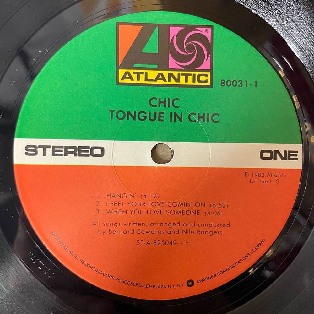 Винтажная виниловая пластинка LP Chic Tongue In Chic (USA 1982)