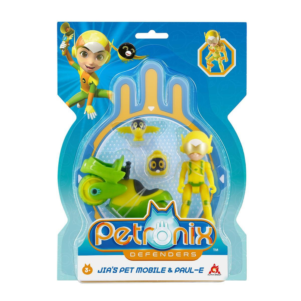 Петроникс. Игровой набор пэтмобиль и фигурка героя Джии(Росмэн)