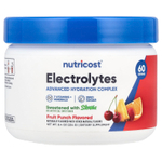Nutricost, Электролиты, улучшенный комплекс для увлажнения, фруктовый пунш, 234 г (8,4 унции)