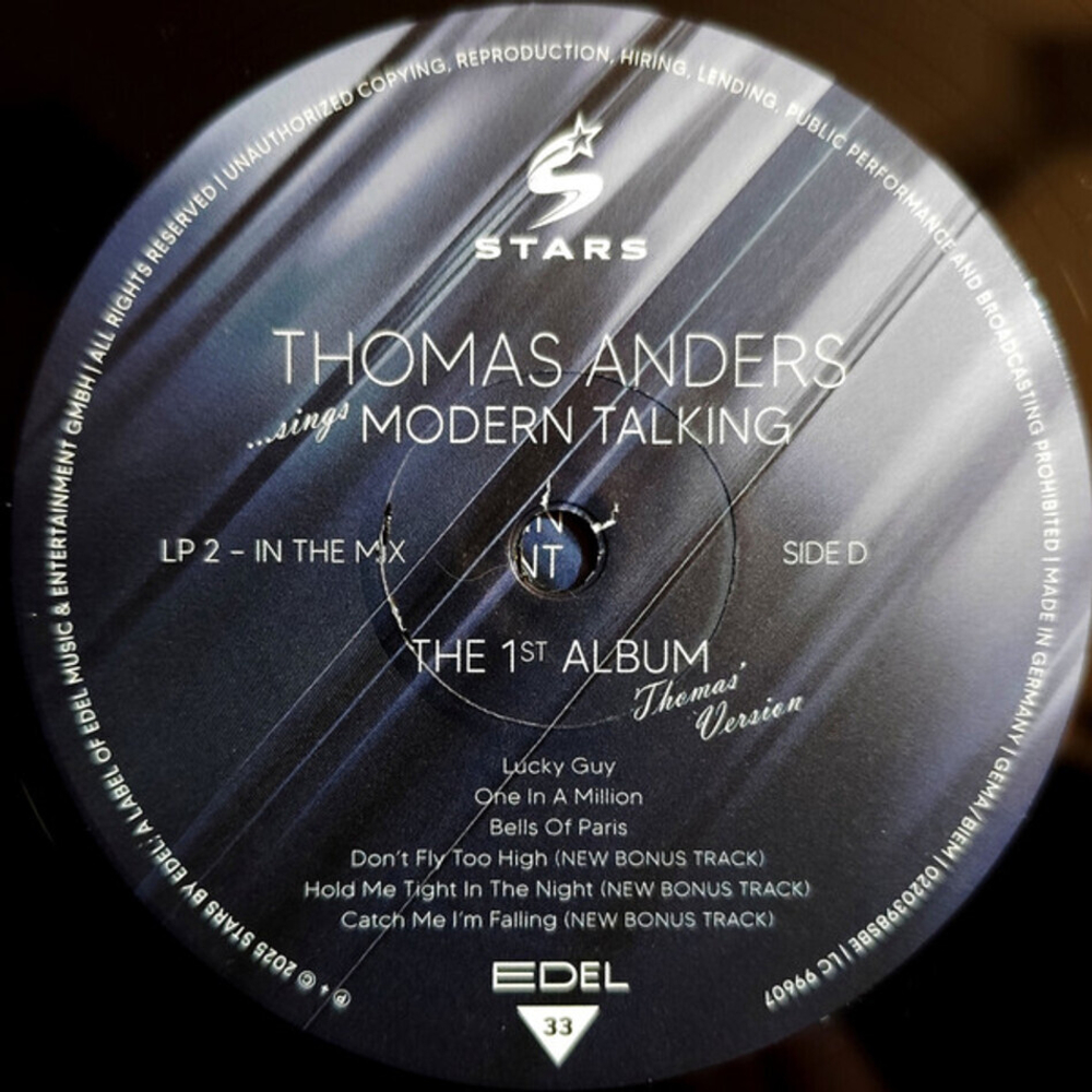 Thomas Anders / ...Sings Modern Talking - The 1st Album - Thomas' Version (2LP)