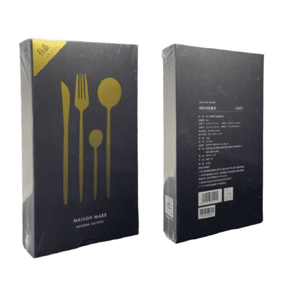 Набор столовых приборов Xiaomi Maison Maxx Modern Flatware Set (4 предмета) золотой