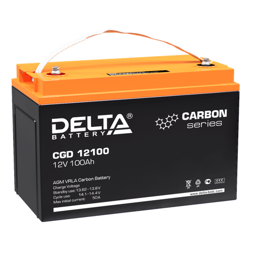 Аккумулятор DELTA CGD 12100 - AGM/CARBON ( 12В / 100Ач )