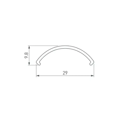 Экран ROUND-D36-360-2500 OPAL (Arlight, Пластик)