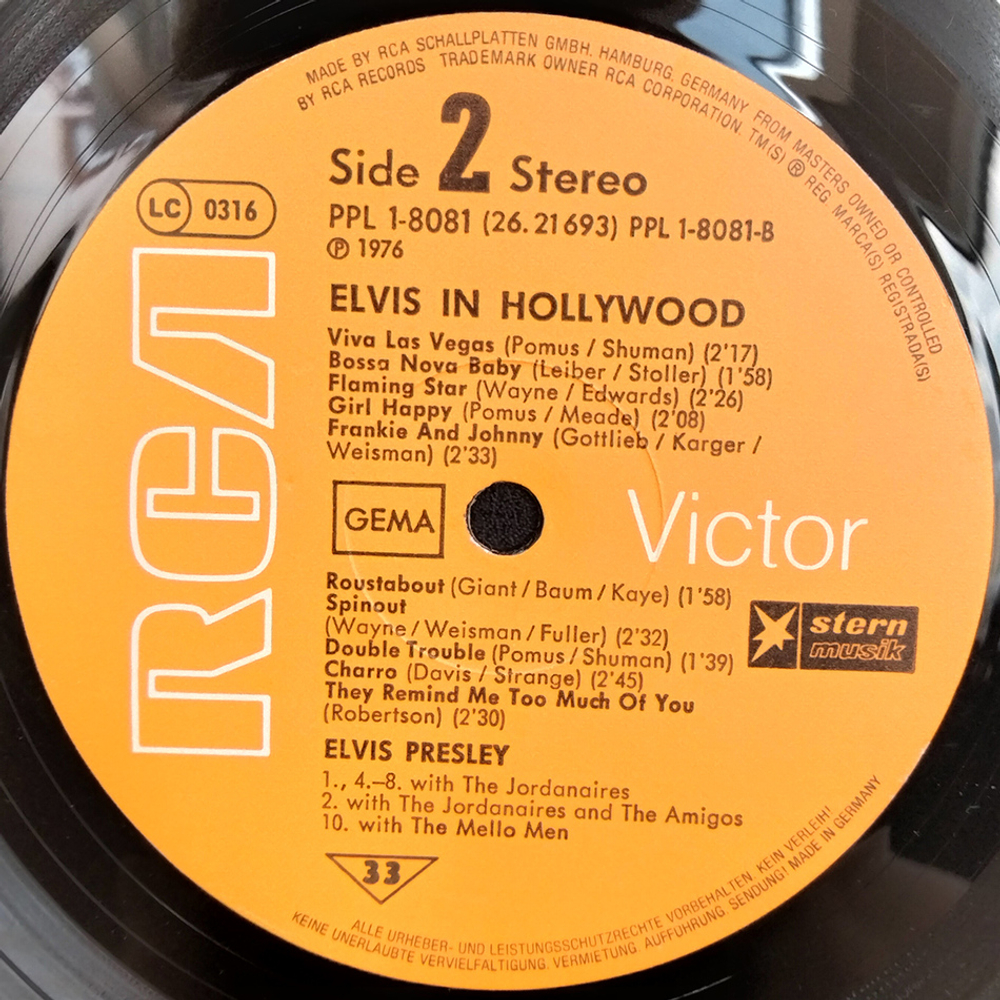 Elvis Presley / Elvis In Hollywood (LP)