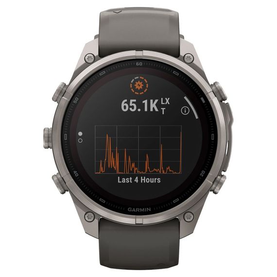Часы Garmin Fenix 9 Pro 47 мм Solar Titanium Pebble Gray / Silver Gray (010-04338-06)