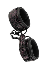 Фиолетово-чёрные оковы на ноги BLAZE ANKLE CUFF PURPLE (Цвет: фиолетовый с черным)