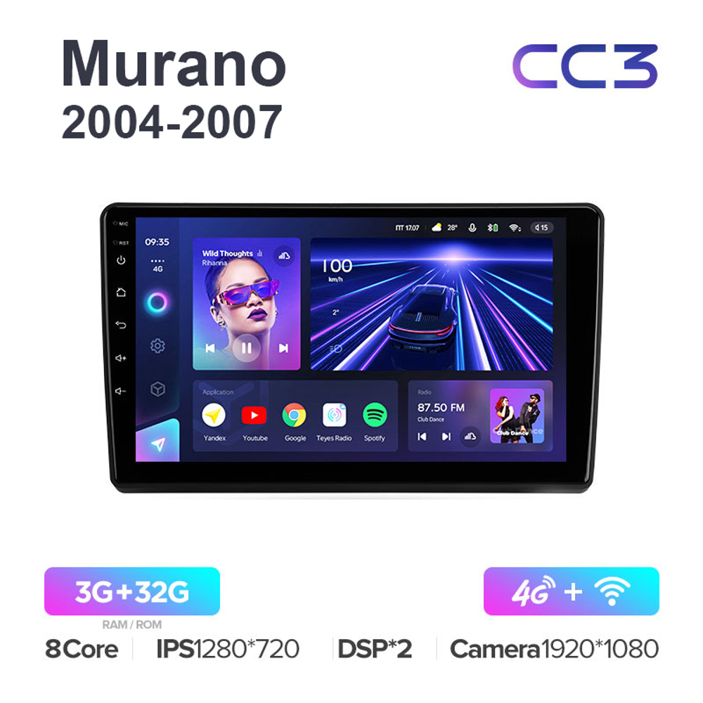 Teyes CC3 9"для Nissan Murano 2004-2007