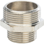 Ниппель STOUT переходной никелированный 1 1/4"x1" НР/НР