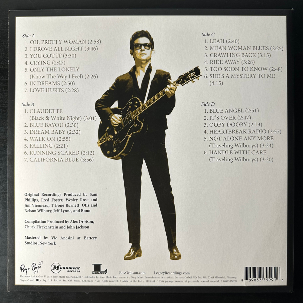 Roy Orbison ‎– The Ultimate Collection 2LP (Европа 2016г.)