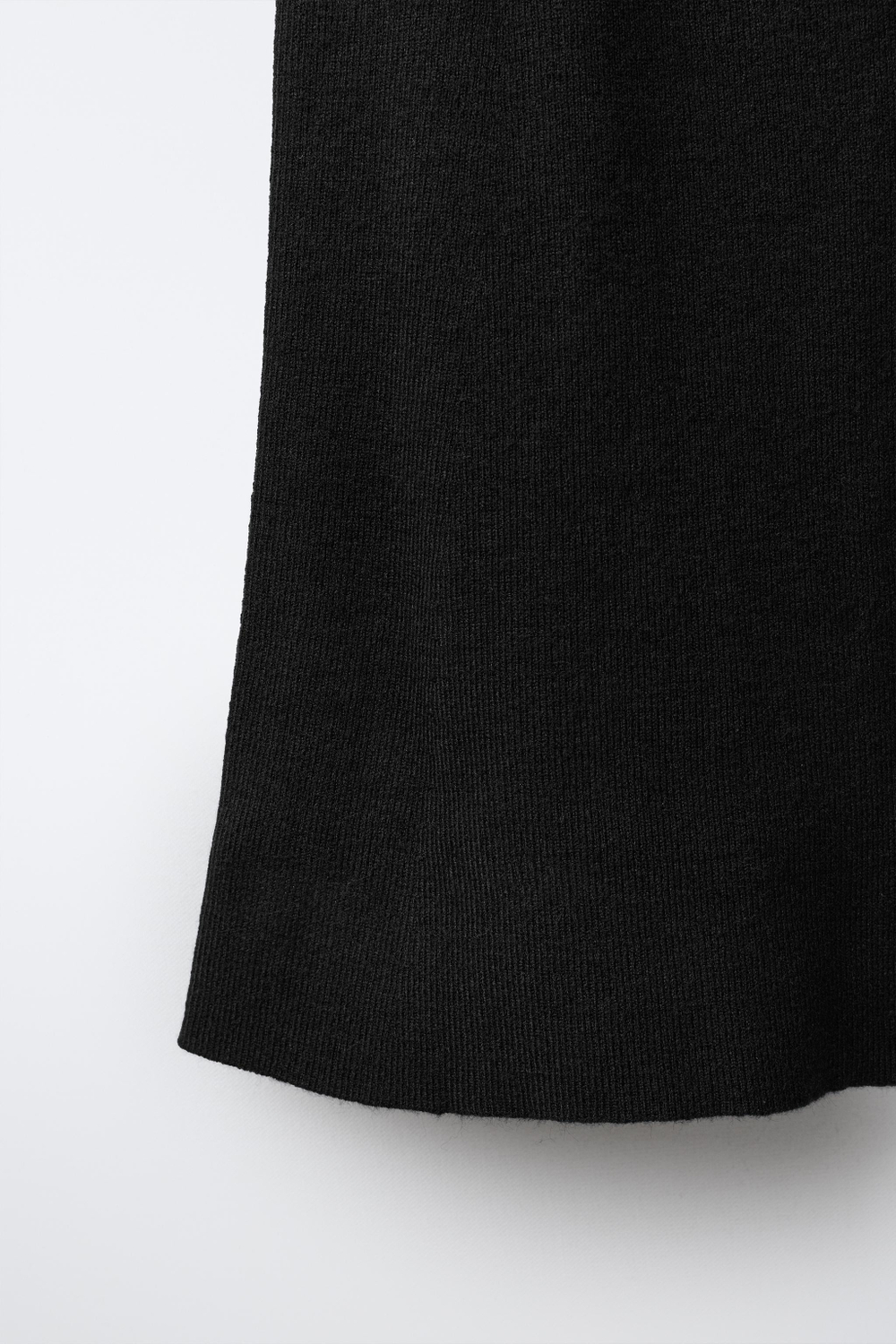 ZARA ТРИКОТАЖНЫЕ ЛЕГИНСЫ FLARED, ЧЕРНЫЙ