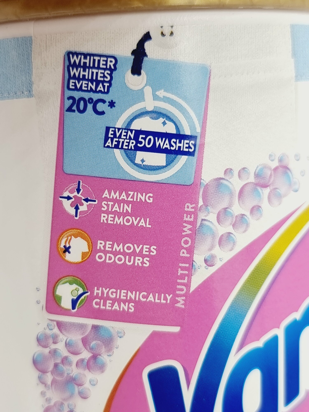 VANISH Oxi Action Пятновыводитель для белого и цветного белья 470 г (Дания)