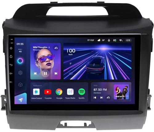 Магнитола для KIA Sportage 3 2010-2016 (без штатного усилителя) - Teyes CC3L монитор 9" IPS на Android 10, CarPlay, 4G SIM-слот