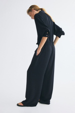 Брюки без застёжки из атласа - H&M