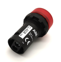 2шт Лампа со встроенным светодиодом, красная ABB CL-502R, 24В AC/DC 1SFA619402R5021