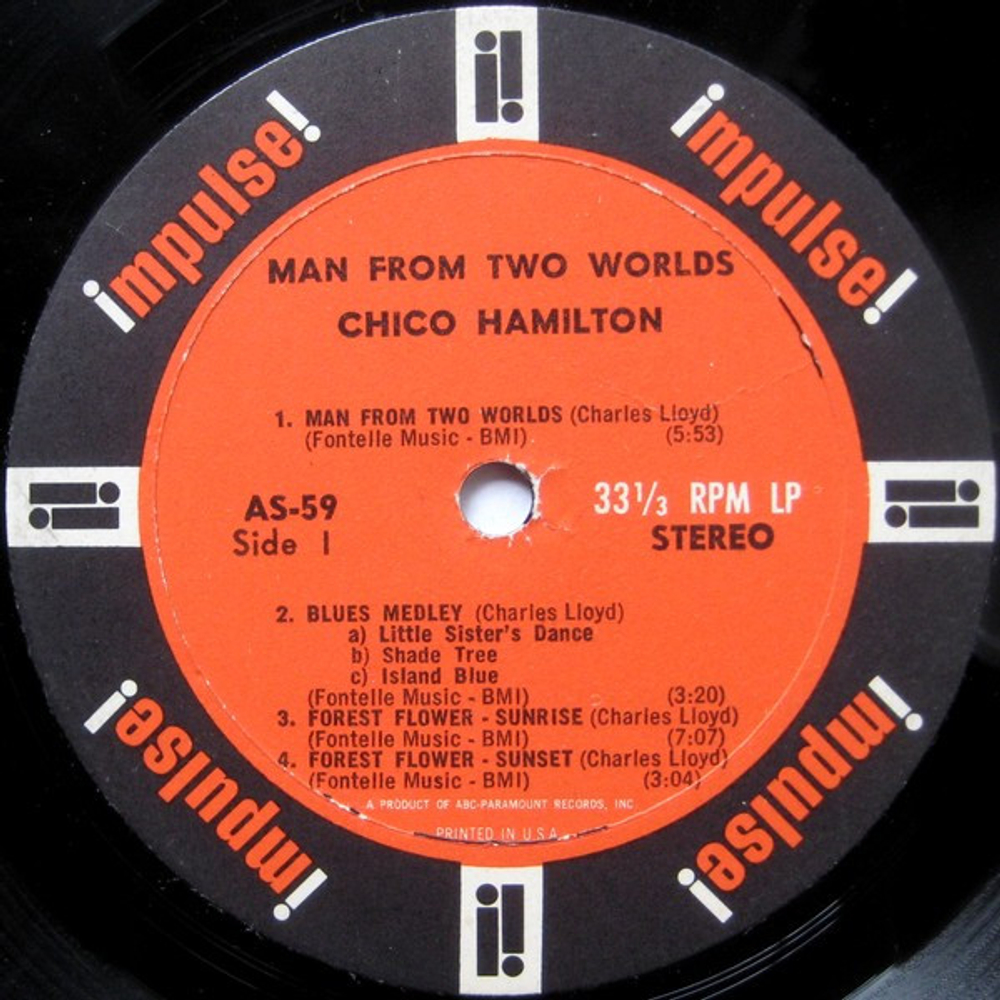 Chico Hamilton - Man From Two Worlds - US OG Impulse Stereo