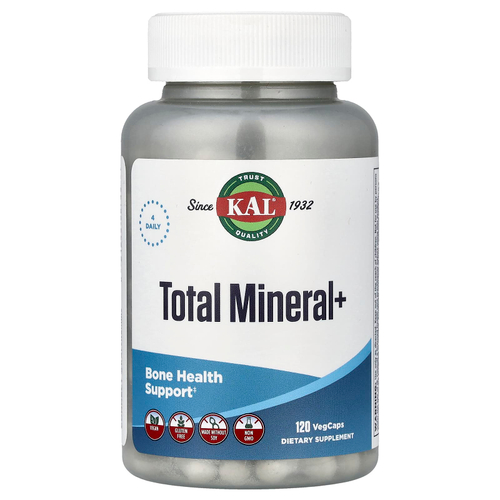 KAL, Total Mineral+, 120 растительных капсул