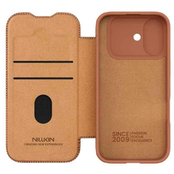 Кожаный чехол-книжка Nillkin Leather Qin Pro для iPhone 17