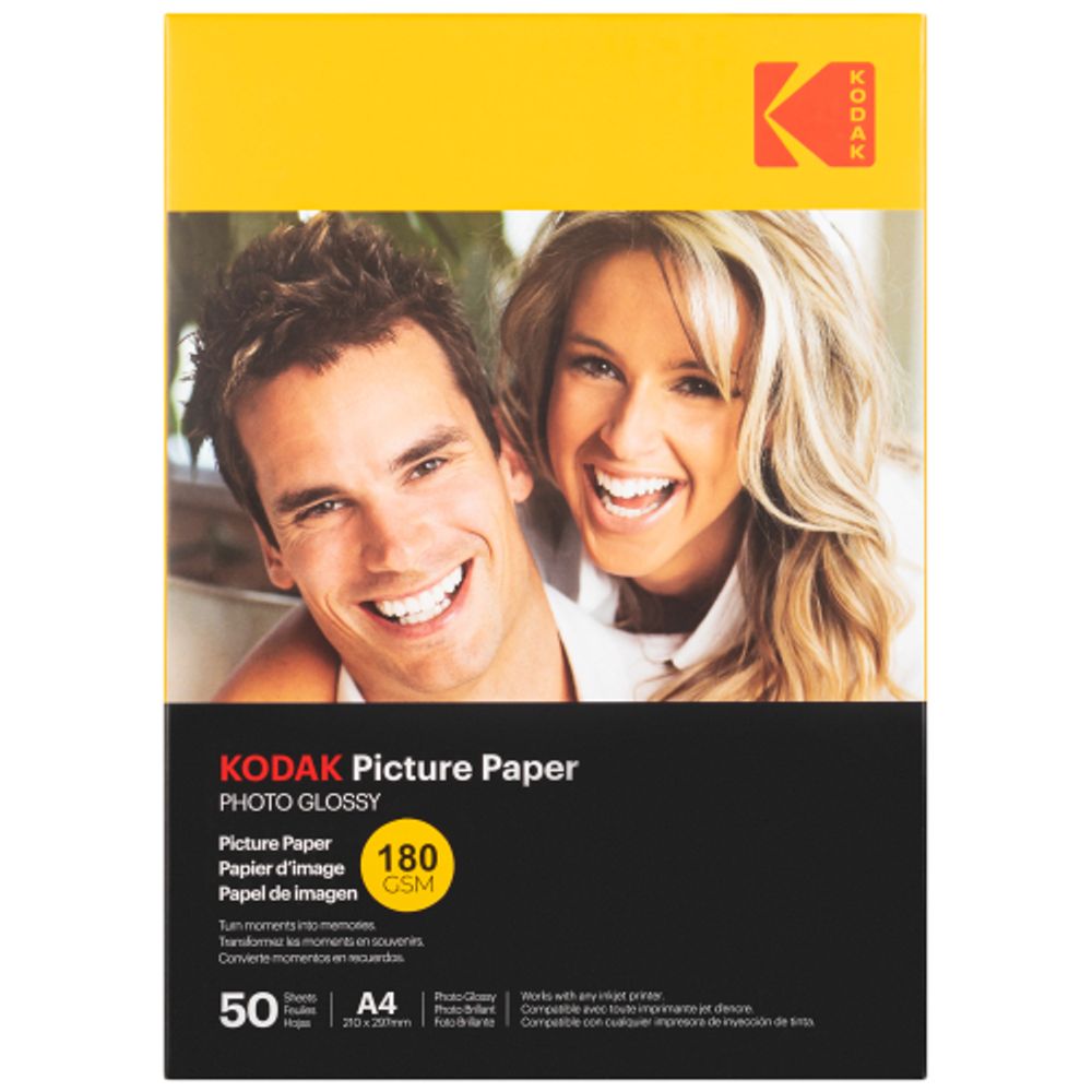 Фотобумага Kodak 180A420 для струйной печати А4 180 GCM Glossy 50листов | Kodak