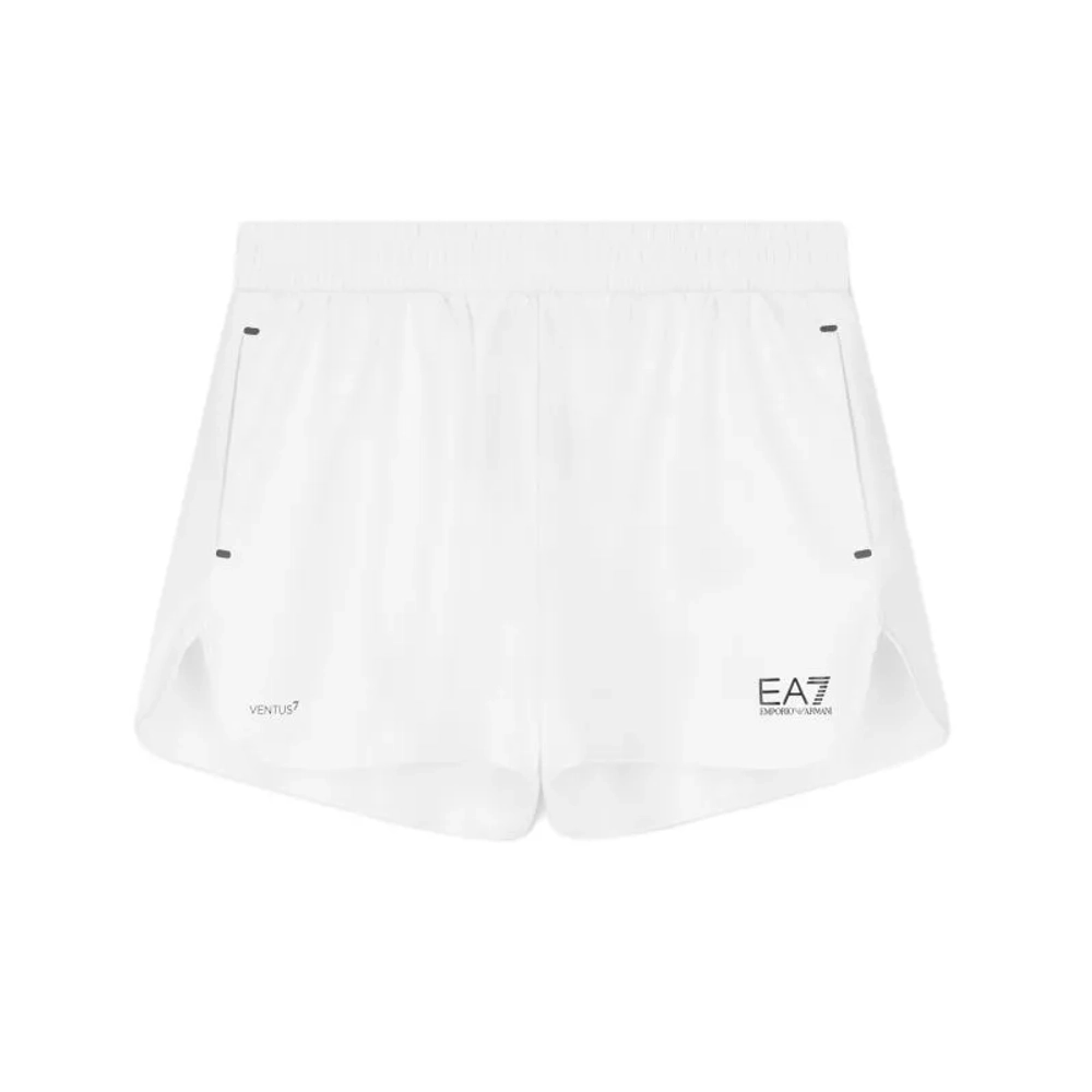 Женские теннисные шорты EA7 Woman Woven - brilliant white