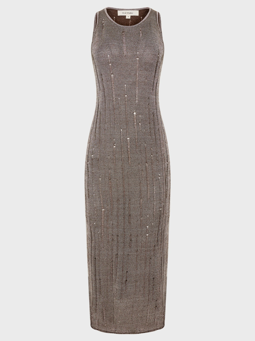 Платье-майка вязаное с люрексом