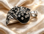 Ювелирная подвеска из серебра 925 пробы с кристаллами Swarovski