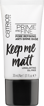 Матирующий праймер с эффектом сужения пор CATRICE Prime And Fine Pore Refining Anti-Shine Base Keep Me Matt 30 мл