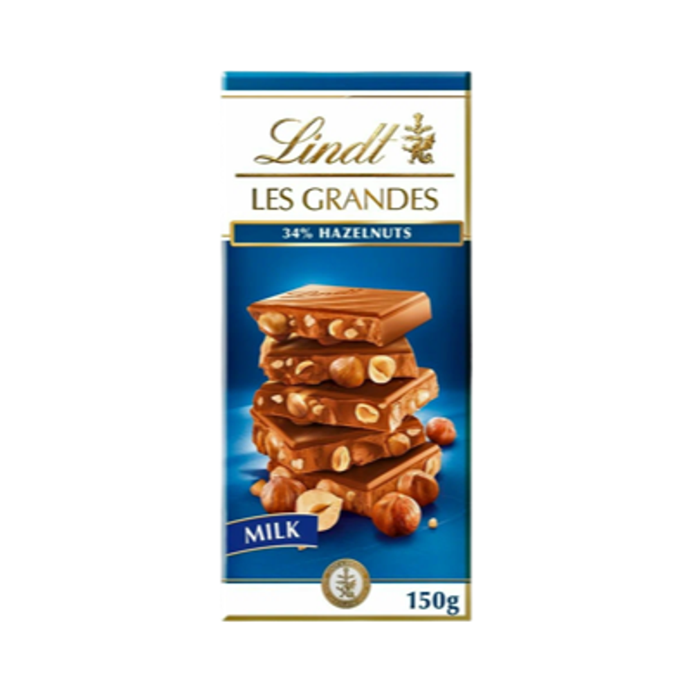 Шоколадная плитка Lindt Grand молочный Фундук 150гр