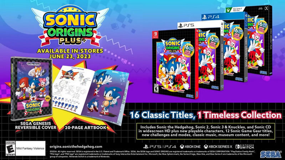 Sonic Origins Plus Limited Edition (Xbox Series X/One, полностью на английском языке)