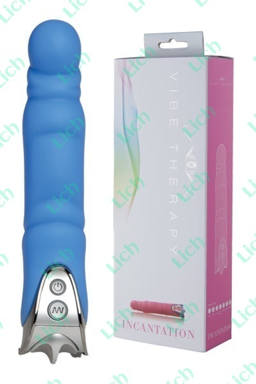 Голубой вибромассажер INCANATION из серии VIBE THERAPY
