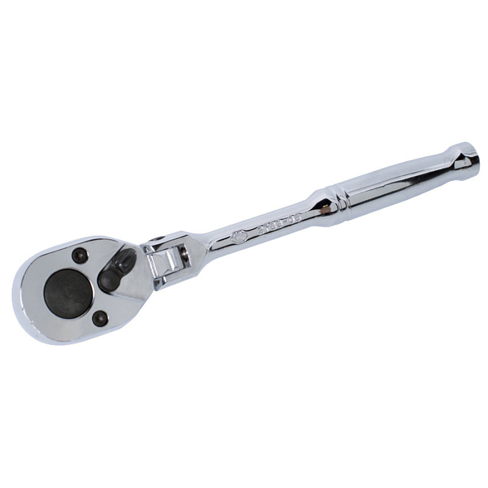 KING TONY (2789-06P) Трещотка 1/4", 150 мм, 24 зубца, флажковая, шарнирная