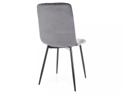 Стул SIGNAL DAREN Velvet Bluvel 14 серый/черный