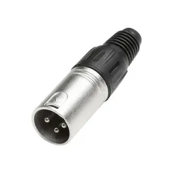 Adam Hall 7914 - разъем XLR, Male, 3-pole, серебристый