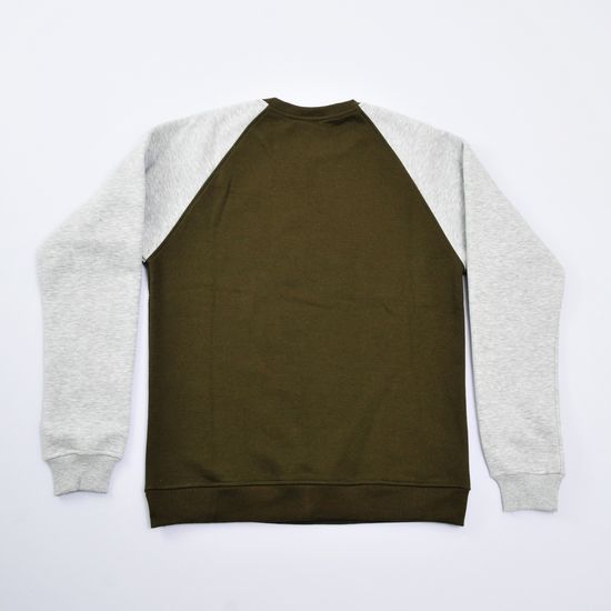 СВИТШОТ  SKILLS  SCRIPT LOGO 2  CREWNECK (KHAKI-LIGHT-GREY)