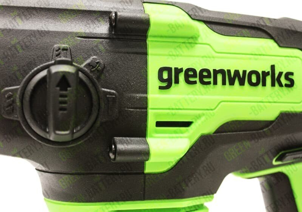 Перфоратор аккумуляторный GREENWORKS GD24SDS2 24В,SDS+,2ДЖ,б/щ,без АКБ и ЗУ (3803007)