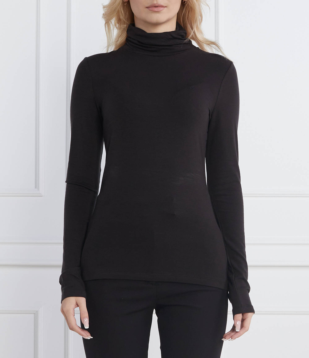 гольф soft tencel Tommy Hilfiger - черный(WW0WW36138)