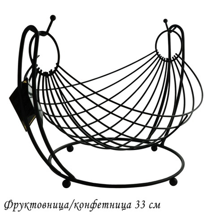 Lenardi 401-053 Фруктовница/конфетница 33см (х24)Металл