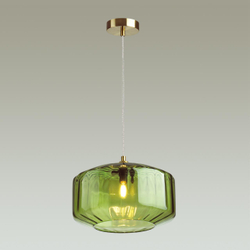 4783/1 PENDANT ODL21 409 зеленый/бронзовый Подвес E27 60W BINGA