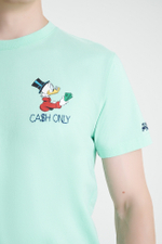 Футболка MC Saint Barth Scrooge only cash мятный