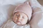 Хлопковая шапка ko-ko-ko нежно-сиреневая (*baby size only)