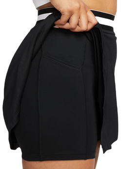 Теннисная юбка Nike Court Dri-Fit Heritage Tennis Skirt - черный