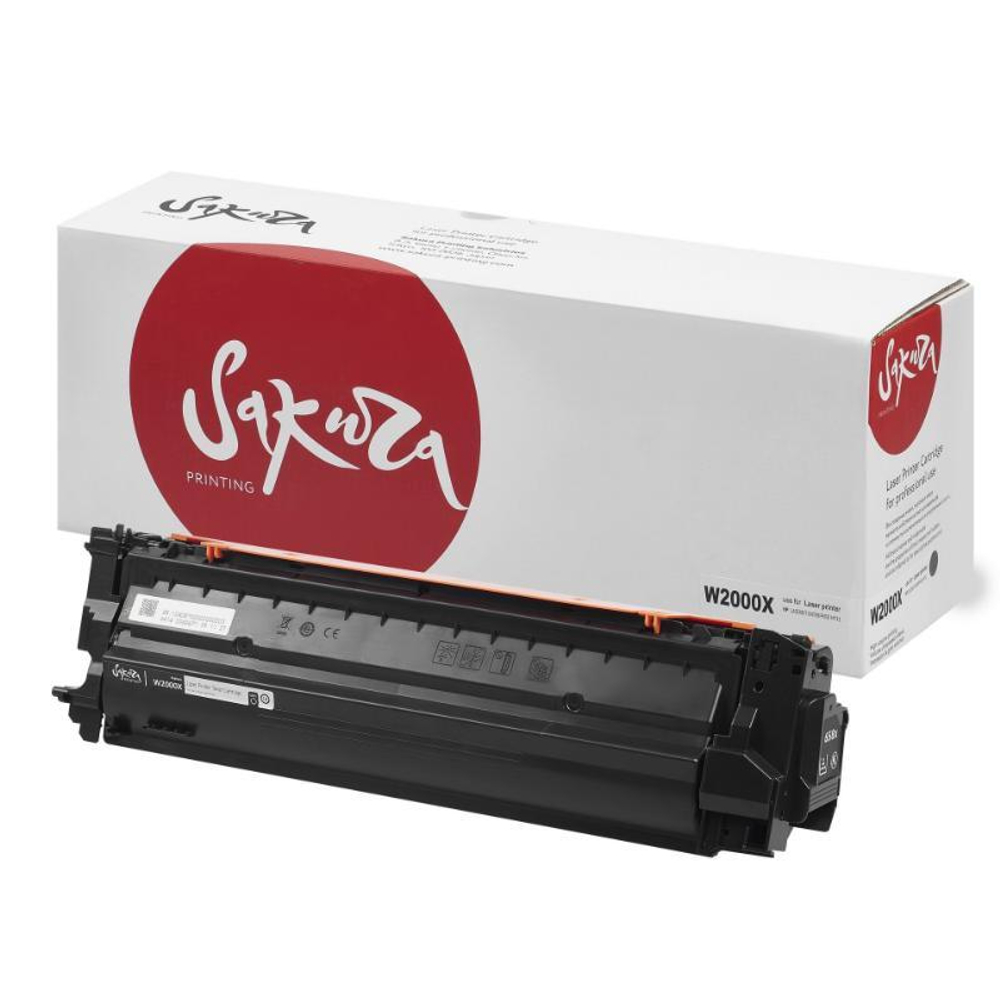 Картридж Sakura, аналог HP W2000X для LaserJet Enterprise M751dn, черный (33K)