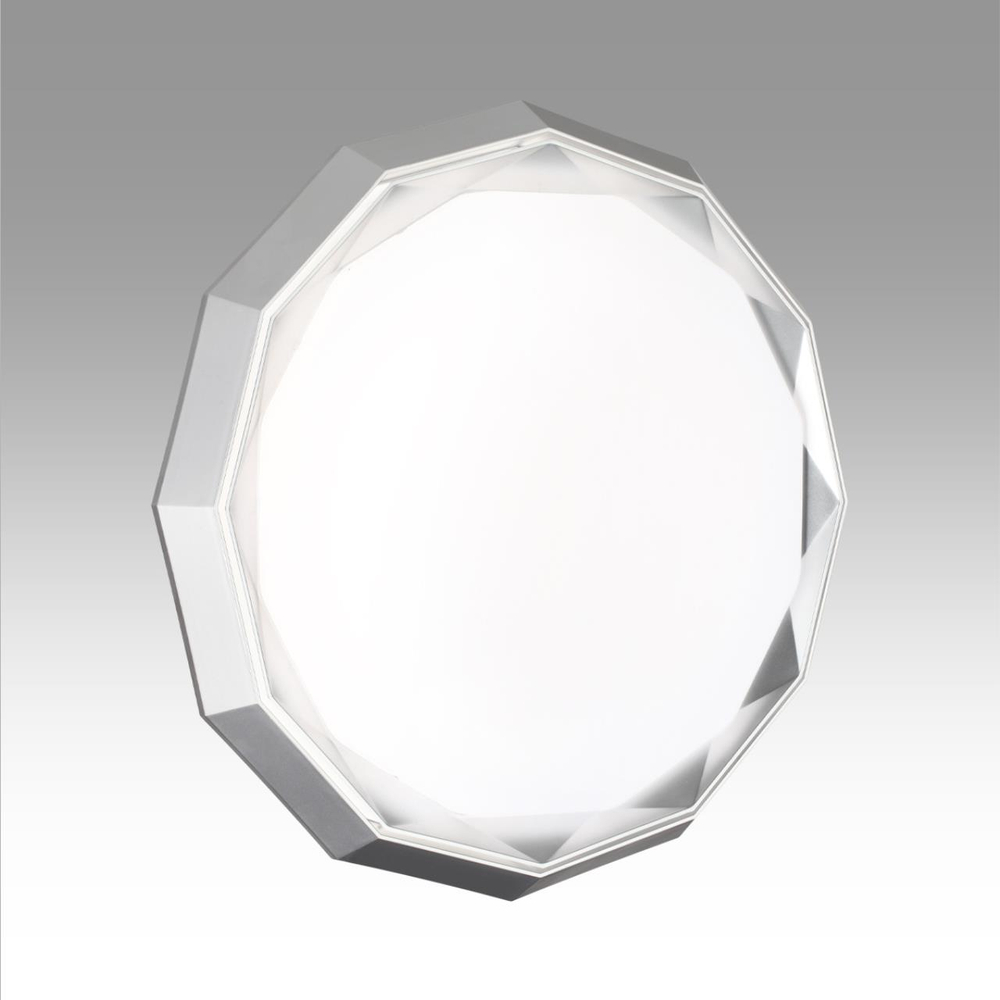 7671/DL COLOR SN 000 Светильник пластик/белый/хром LED 48Вт 3000-6000К D435 IP43 пульт ДУ VAXIN